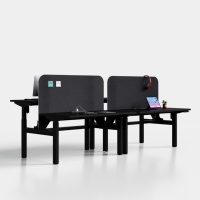 Escritorio de Computadora Ergonómico Eléctrico de Madera, Ajustable en Altura, Duradero, Comercial, para Oficina Pública, Diseño Moderno, Escritorio para Trabajar de Pie o Sentado