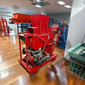 Small Manual Interlock <strong>Block</strong> <strong>Making</strong> <strong>Machine</strong> 220V Hollow Cement Laying Brick with Motor Engine Core Components - Product Image 2