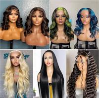 Cheveux vierges indiens et vietnamiens 12A HD pour perruque, super double drawn, bouclés birmans, cheveux humains, lace front, dentelle transparente
