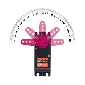 150KG 12V DS51150 Digital Metal Robotic Servo 180/270 Degree Waterproof IP66 25T Servo Arm for <b>Drones</b> <b>Accessories</b> - Product Image 4