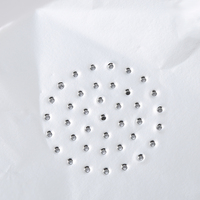 Charbon à chicha en gros, papier aluminium, accessoires pour fumer la chicha, 50 pièces/paquet, papier aluminium pour chicha avec trou pour chicha