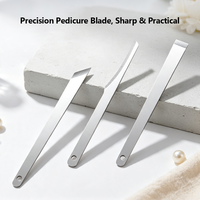 Coupe-ongles incarnés professionnel en acier inoxydable pour manucure, avec étui de voyage en cuir
