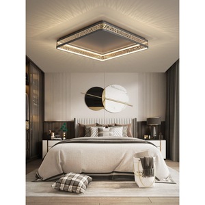 Modern <b>Ceiling</b> <b>Light</b> LED <b>Square</b> Design For Bedroom Living Room Minimalist Nordic Style Warm <b>Light</b> 3-Year Warranty - Product Image 1