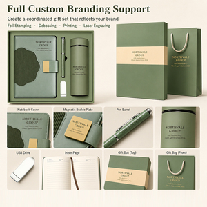Artículos corporativos al por mayor, regalos promocionales con logotipo personalizado para cuadernos con bolígrafo, set de regalo de graduación empresarial. - Product Image 6