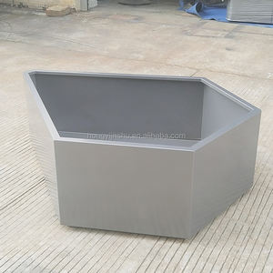 Jardinière rectangulaire en acier inoxydable de taille personnalisée pour l'extérieur avec revêtement en poudre pour la maison et le jardin dans les espaces publics - Product Image 2