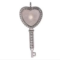 Pendentif en forme de cœur, cabochon, base camée, clé ronde de 25mm, pendentifs glacés personnalisés, pendentifs de colliers vierges