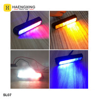 Luz LED estroboscópica impermeable para salpicadero de coche, de 3W luz de emergencia, de doble Color, con 26 luces intermitentes, 9-30V