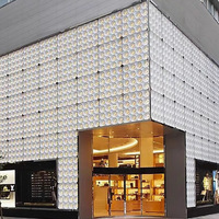 Bloc creux en PU multi-trous, composant de structure, pour mur de séparation, décoration de tête de porte, mur de fond, moderne, extérieur, imperméable