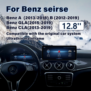 12,8 pulgadas Qualcomm 685Android 14 Car Carplay pantalla para <span class=keywords><strong>Mercedes</strong></span> a W176 B W246 CLA C117 GLA <span class=keywords><strong>GLK</strong></span> 2012-2019 Auto Multimedia Radio - Product Image 2