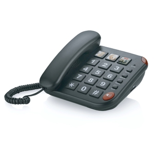 Téléphone à gros boutons pour personnes âgées, sonnerie extra forte, téléphone fixe filaire de base simple pour malvoyants - Product Image 6