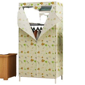 Sacs de rangement portables pliables à imprimé dessin animé, organisateur de vêtements en tissu à double niveau, style chambre d'enfant - Product Image 1