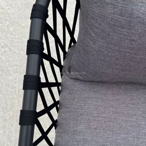 Chaise de <span class=keywords><strong>jardin</strong></span> de luxe en <span class=keywords><strong>aluminium</strong></span> et corde, résistante aux intempéries, pour villa et restaurant – Offre spéciale - Product Image 6