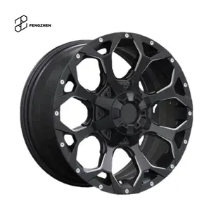 Pengzhen 17 18 19 20 Inch 4X4 Zwart Gecoat Sport Stijl Pcd 5X127 Gesmeed Off Road Wielen Voor Jeep Wrangler