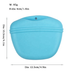 Bolsa de silicona para tratar perros, bolsa para tratar perros con entrenamiento, bolsa para tratar con <span class=keywords><strong>Clicker</strong></span> para correa con cierre magnético y clip para la cintura - Product Image 3