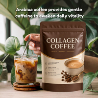 Café aux champignons et au collagène - avec collagène hydrolysé et extrait de Reishi, stimule l'énergie tout en nourrissant la peau, café OEM