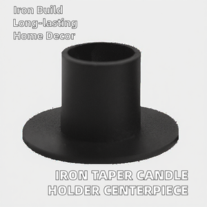 Portavelas Cónico de Hierro Mate para Centros de Mesa de Navidad, Bodas, Aniversarios y Regalos de Inauguración de Casa, Decoraciones para el Hogar - Product Image 2