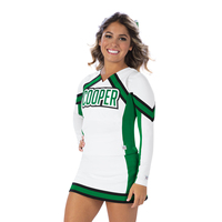 Vente en gros d'uniformes de pom-pom girl avec strass étincelants bon marché uniformes de pratique de la pom-pom girl de basket-ball pour adultes