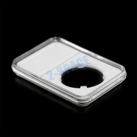 Protecteur de pièces de monnaie Ever Slab de 14 mm à 40 mm, transparent, pour pièces de collection classées, avec joint blanc