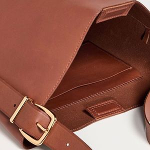 Bolso Tote de Cuero Vintage Personalizado de un Solo Hombro para Mujer, con Correa Ajustable, Impermeable, Tipo Cubo, Cierre Magnético, Otoño - Product Image 5