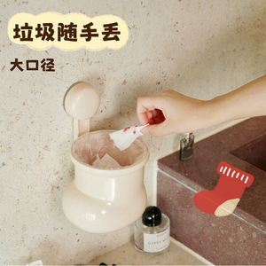 Cubo de basura de escritorio con tapa, diseño creativo de botas pequeñas, para uso en interiores, forma redonda, aspecto de alta gama, diseño bonito para el hogar. - Product Image 3