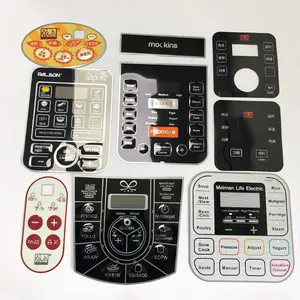 Custom Key Pad Graphic Overlay Factory Price Button Membrane Switch Keyboard Panel PC For Sale