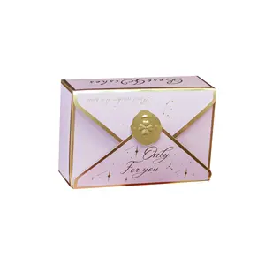 カスタム封筒形紙キャンディーボックスヨーロッパの古典的な結婚披露宴ベビーシャワーギフトキャンディーボックス