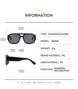 Gafas de Sol de Diseño para Mujer 2025, Logotipo Personalizado, Estilo Aviador, Protección UV400, Montura Completa, Forma Ovalada, Marca Famosa YH Modelo 89268 - Product Image 4