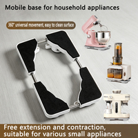 Base de four à micro-ondes mobile multifonctionnelle réglable, stable, résistante, en plastique durable, pour usage domestique
