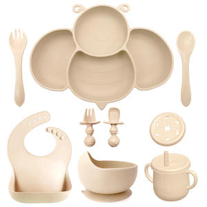 Vajilla <span class=keywords><strong>de</strong></span> silicona <span class=keywords><strong>para</strong></span> bebé, juego <span class=keywords><strong>de</strong></span> platos <span class=keywords><strong>de</strong></span> comida con plato <span class=keywords><strong>de</strong></span> abeja, babero, cuenco <span class=keywords><strong>de</strong></span> caracol, tenedor largo y corto <span class=keywords><strong>de</strong></span> silicona, cuchara, taza <span class=keywords><strong>de</strong></span> gota <span class=keywords><strong>de</strong></span> agua - Product Image 4