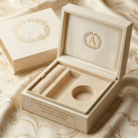 Boîte de beauté de luxe avec estampage doré et impression personnalisée