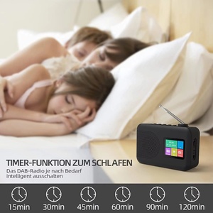 Radio portable DAB+ FM YT81107 avec écran LCD, haut-parleur intégré, réveil, alimentation secteur, fonction stéréo pour usage domestique - Product Image 5