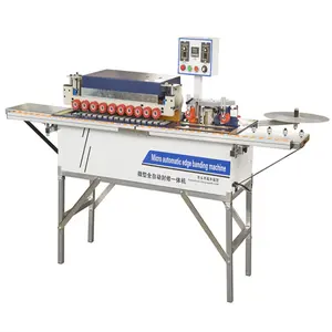 micro and portable automatic edge banding machine with automatic end cutting for woodworking