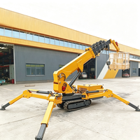 Mini-grue araignée haute vitesse à double alimentation pour le levage d'acier dans les structures de stationnement