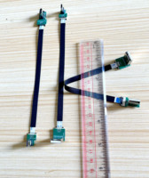 Manufacture FPC Ultra Mince FFC USB 3.1 Type C Données Ruban Flexible Câble Plat Coudé à 90 Degrés vers Type C Connecteur Droit Mâle