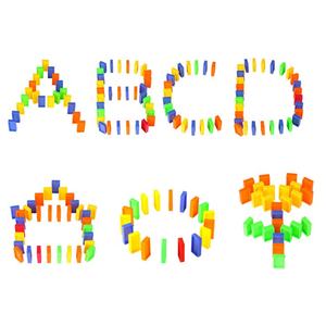 Jeu de dominos pour enfants, jouet pour enfant, jeu de dominos en plastique, train de dominos électrique - Product Image 3