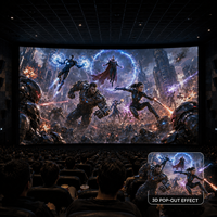 Écran LED 3D polarisé passif Bestar, sans scintillement, 4K Ultra HD HDR10+, étanche IP65, système complet haute fréquence de rafraîchissement, cinéma