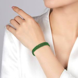 Natural Jadeite 3mm Bead <b>Jade</b> Necklace and Bracelet Fashion Women's Jewelry Original Design Gift of Appraisal Certificate C041 - Product Image 4