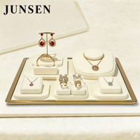 Présentoir et plateau à bijoux JUNSEN pour colliers, bagues, bracelets, et présentoirs de pierres précieuses en jade – Chine
