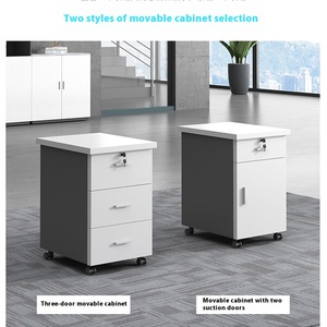 Staf meja kantor dan kursi, kombinasi meja komputer kantor modern sederhana layar kantor stasiun kerja - Product Image 5