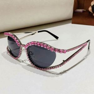 Gafas de Sol Cuadradas Brillantes de Lujo con Logotipo Personalizado, Cristales de Estrás, Protección UV400, Marco de PC+Metal, Multicolor, 56x40mm, Unisex - Product Image 6
