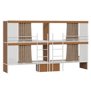 Бесплатный 3D-дизайн на заказ: двухъярусная кровать для общежития, стальная рама, для небольших квартир, двуспальная кровать для спальни - Product Image 6