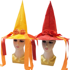 Sombrero de <span class=keywords><strong>bruja</strong></span> de Halloween disfraz bola cinta sombrero de <span class=keywords><strong>bruja</strong></span> decoración de <span class=keywords><strong>plumas</strong></span> sombrero de flores sombrero de <span class=keywords><strong>bruja</strong></span> sombrero de fiesta mágica - Product Image 5