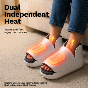 Masseur de pieds rechargeable 3-en-1 : vibration + chaleur + pression d'air pour soulager la douleur et améliorer la circulation - Product Image 3
