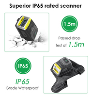 Escáner de Código de Barras Inalámbrico Effon PG05 de Largo Alcance, 2D, con Certificación IP65, 2 Años de Garantía, Compatible con Android/iOS/Windows