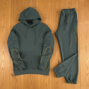 Men's Maternity Spring Breathable Four-Way Stretch Lightweight Casual Sportswear <b>Zip</b>-<b>Up</b> <b>Jacket</b> Jogger Pants Set for Training - Product Image 3