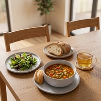 Service de table en grès gris moucheté 16 pièces – Assiettes, bols et tasses en céramique pour 4 personnes
