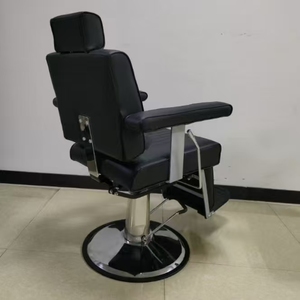 Modern High-end Durable <b>Reclining</b> Lift Rotating Men's Barber Salon Chair with Massage Function - Product Image 2