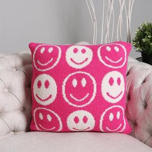 Maternelle Infantile Demi-Face Smiley Jacquard Tricoté Taie D'oreiller Cachemire Inspiré Repos De <span class=keywords><strong>Lit</strong></span> Lecture <span class=keywords><strong>Coussin</strong></span> <span class=keywords><strong>pour</strong></span> Canapé En Polyester - Product Image 5