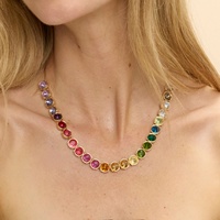 Collier SongYi Minimaliste en Pierre Bleu Sarcelle pour Femme, Formes Mixtes, Chaîne Dorée Élégante, Ras-de-cou, Bijou Tendance