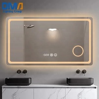Lampe en verre Lumières d'intérieur Boîte murale Coiffeuse Vanité avec miroir de maquillage Led